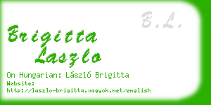 brigitta laszlo business card
