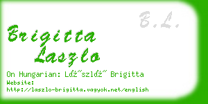 brigitta laszlo business card